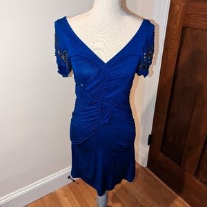 Free people ruched embellished bodycon dress